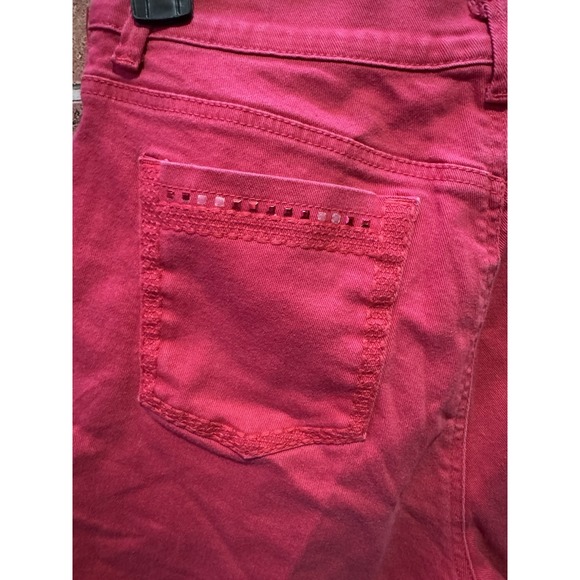 Gloria Vanderbilt Amanda Bermuda Women's Sz 12 Khaki All Around Slimming Shorts - Picture 5 of 8